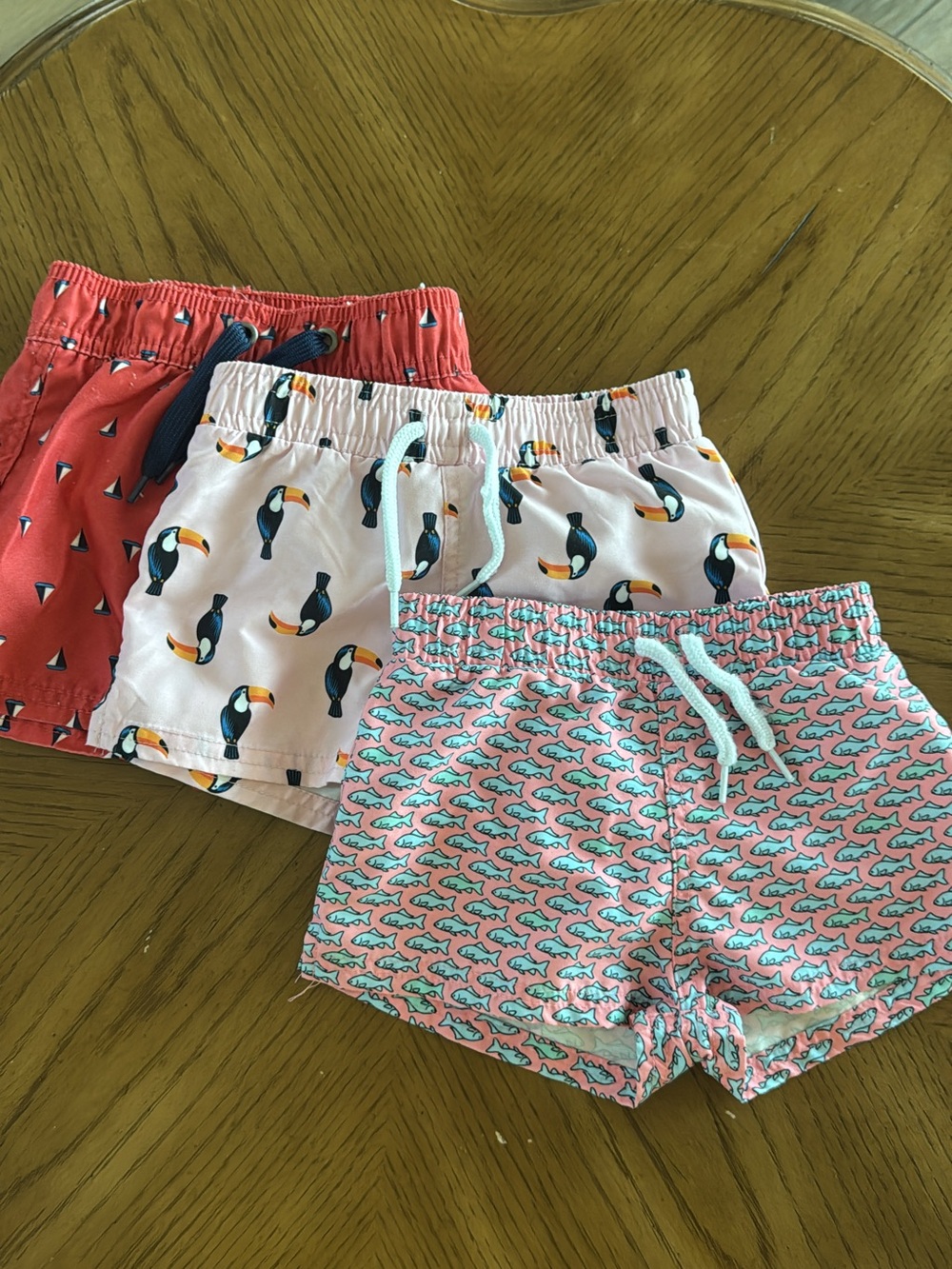 Starting Out Kids Swim Shorts - Coral, Light Pink, Aqua BUNDLE